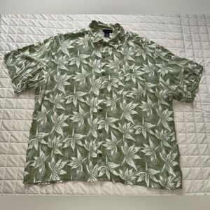 Knightsbridge 100% Rayon Hawaiian button down shirt. Mens XXL
